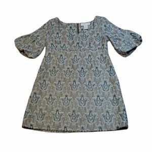 B B Dakota Sparkly Holiday Special Occasion Dress  pewter bronze